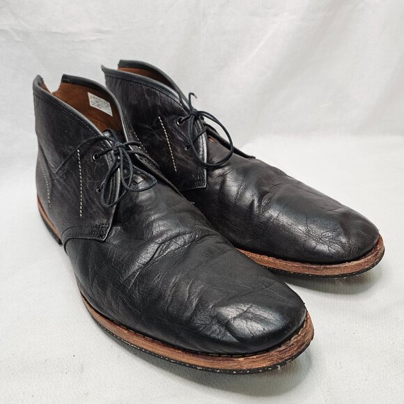 Timberland Boot Co Chukka Boots Wodehouse Black Leather Ankle Casual Men Size 12 - Picture 1 of 11